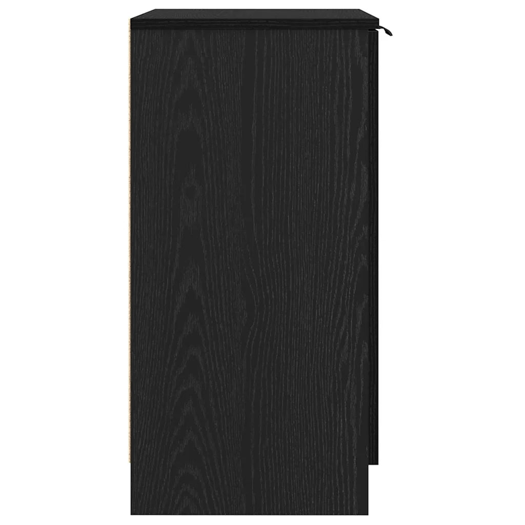 Mobile per scarpe Rovere Nero 59 x 35 x 70 cm Legno multistrato 862100