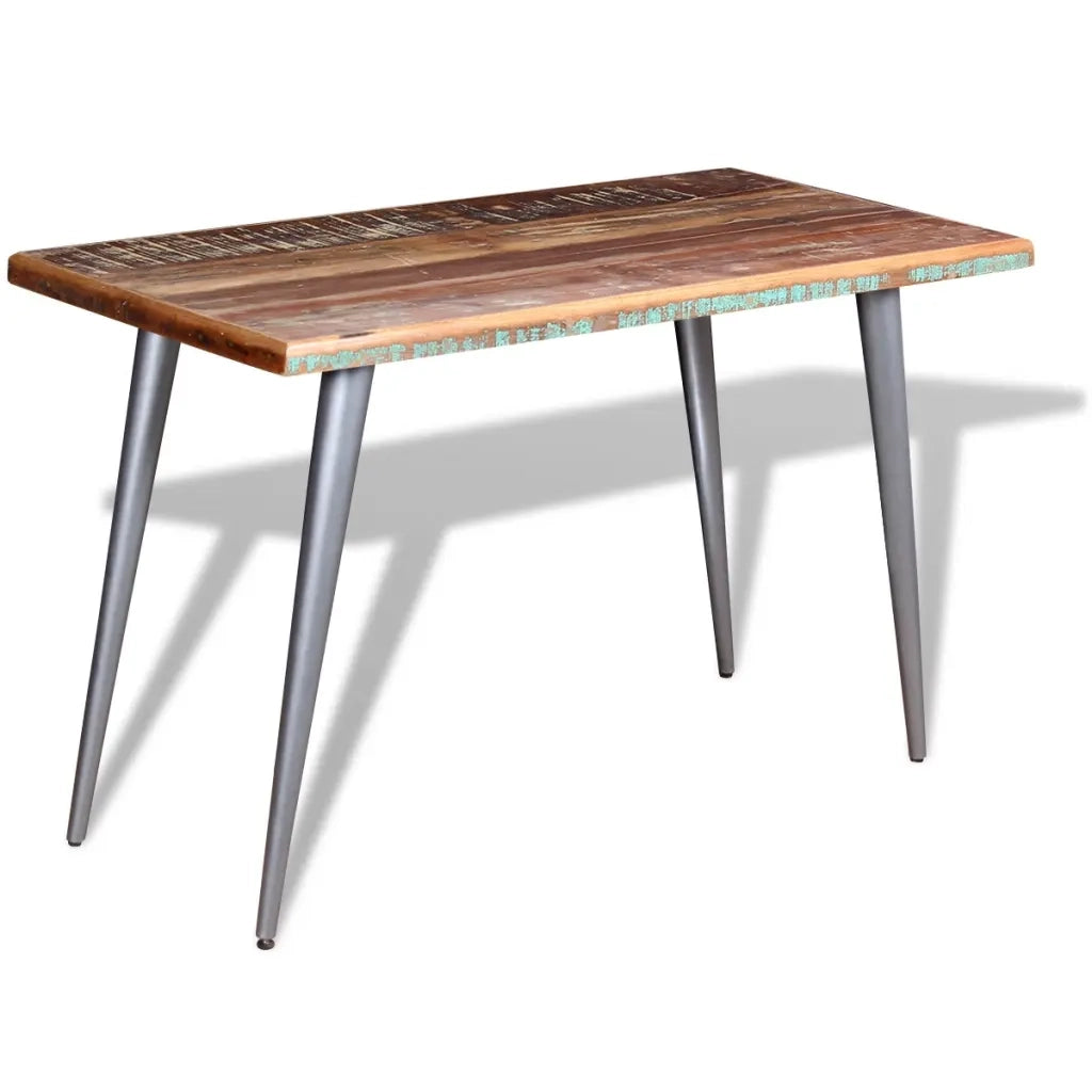 Tavolo da Pranzo in Legno Massello Anticato 120x60x76 cm cod mxl 16756