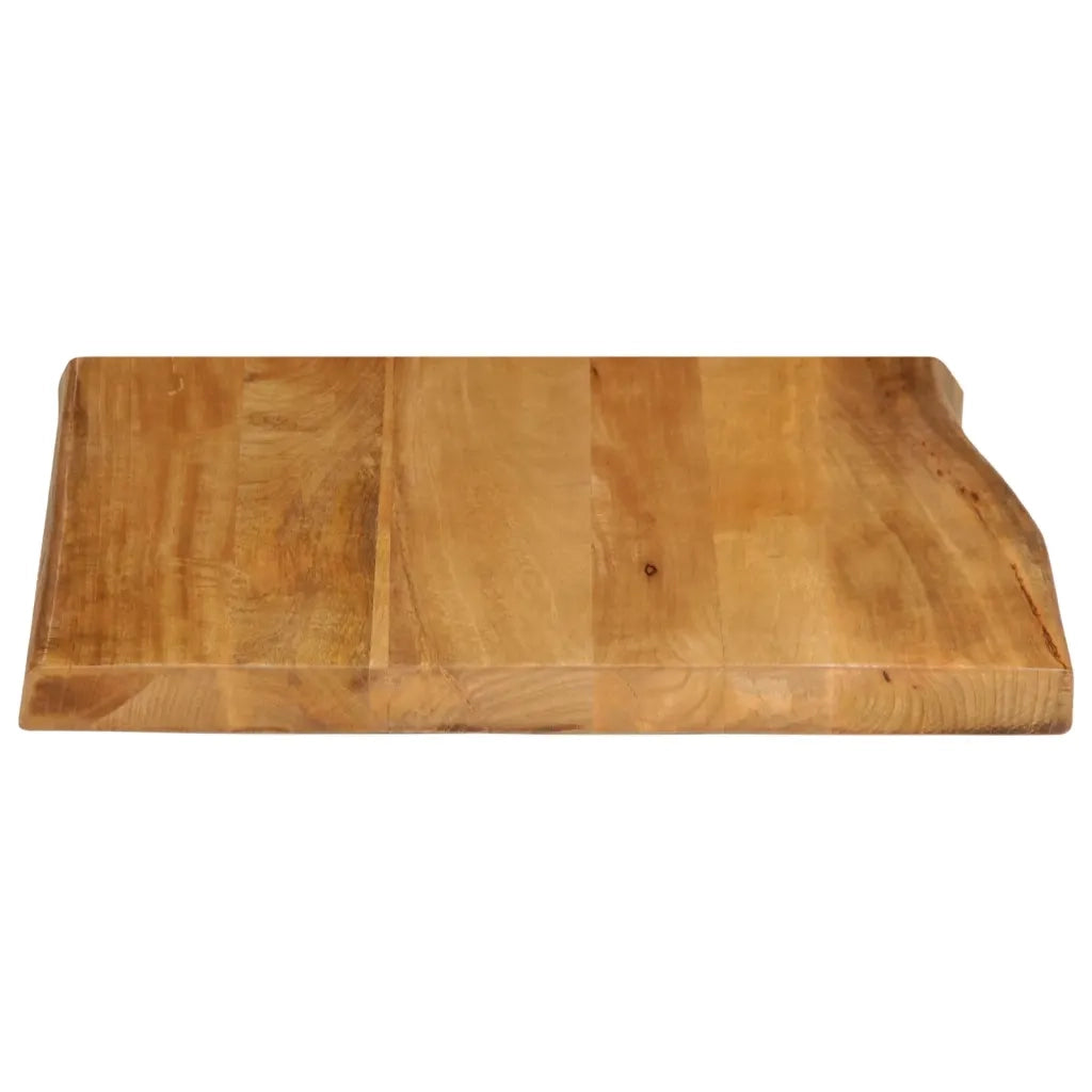 Piano Tavolo 60x60x2,5 cm Bordi Vivi in Legno Massello di Mango 370762