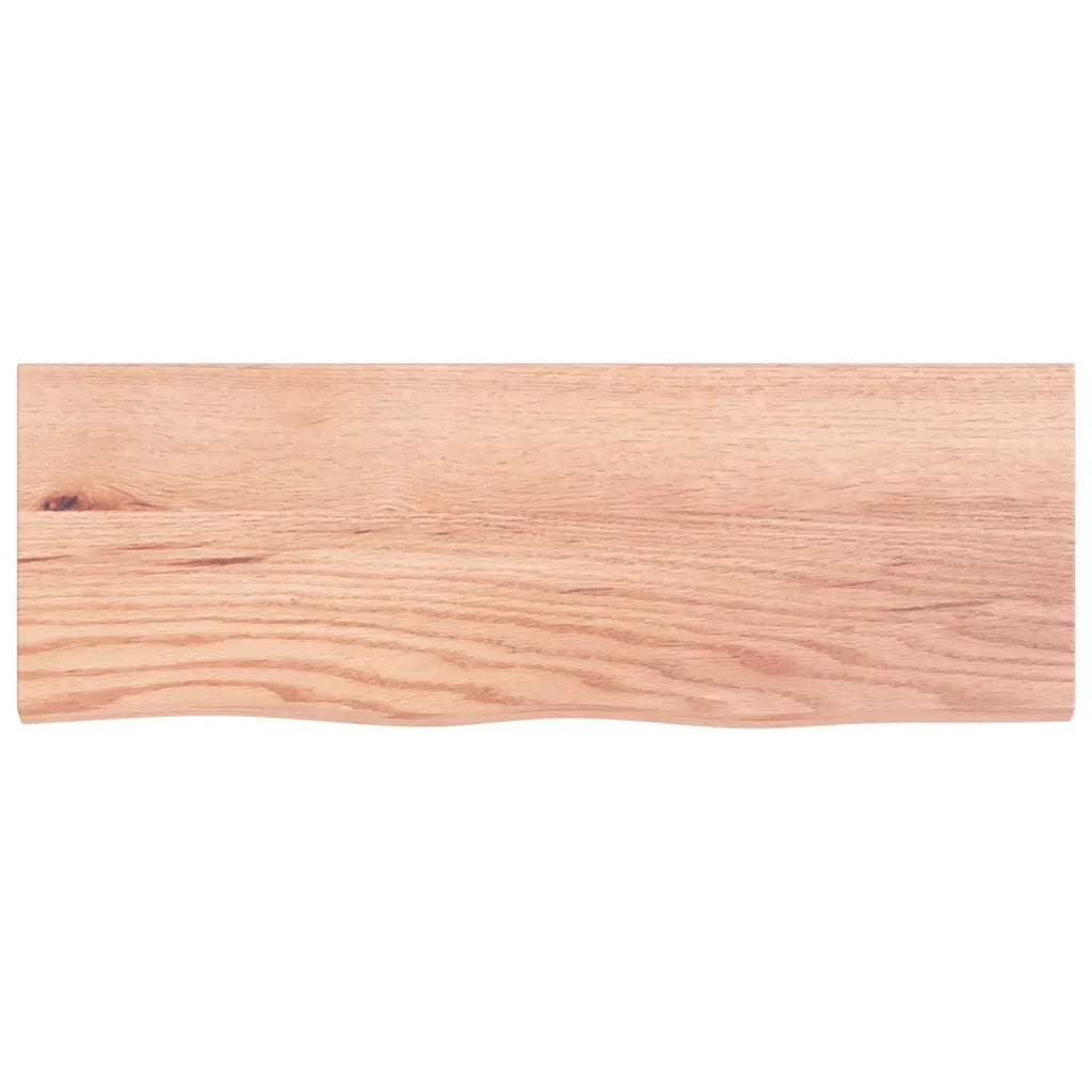 Piano Bagno Marrone 80x30x(2-6) cm Legno Massello Trattato 3156115