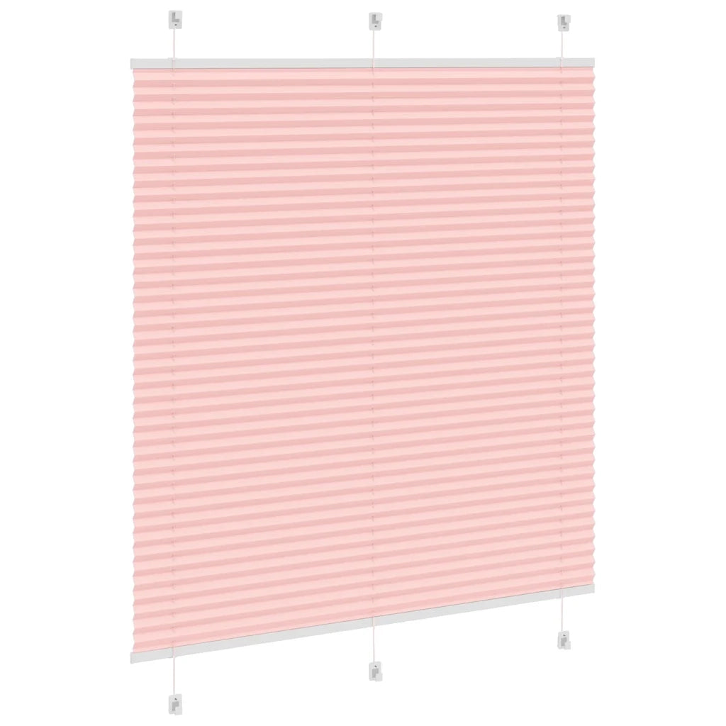 Tenda Plissettata Rosa 115x100 cm Larghezza Tessuto 114,4 cm 4015435