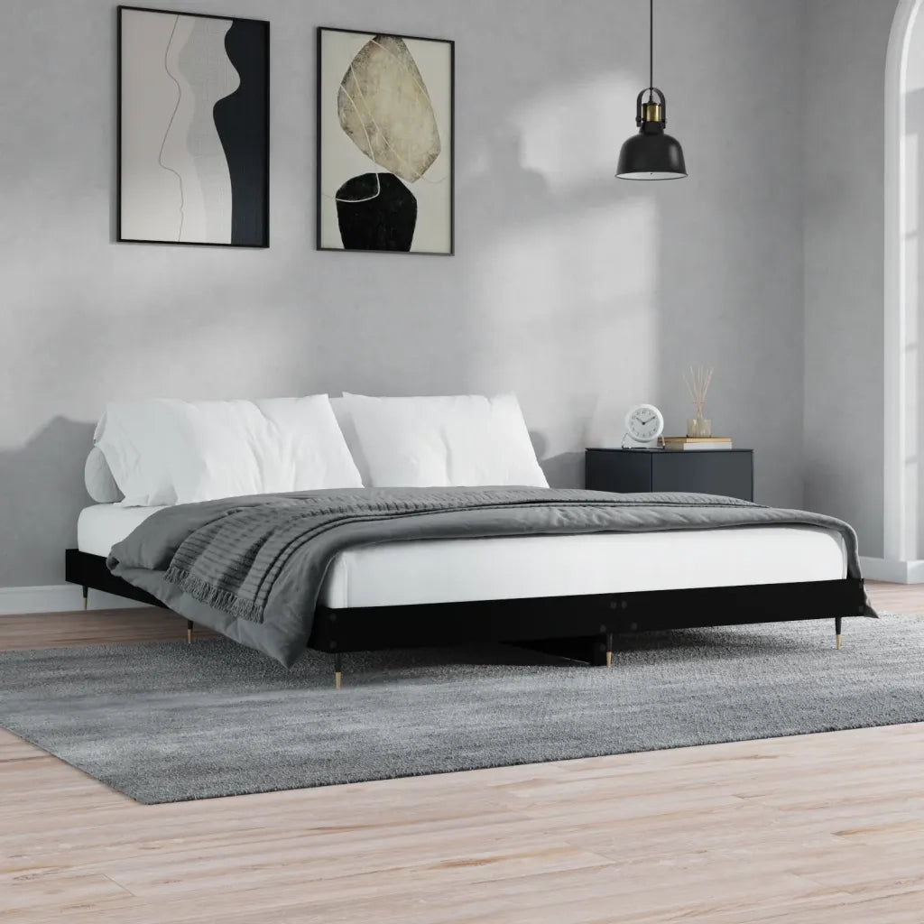 Giroletto Nero 200x200 cm in Legno Multistrato 832110