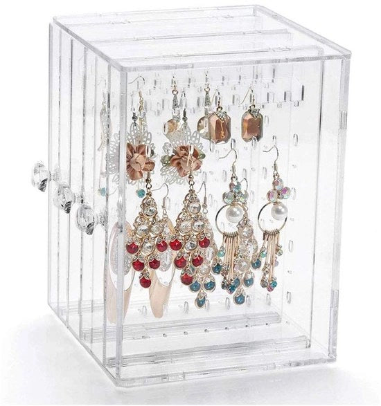 Otturatore per orecchini, 216 fori tessuto acrilico intransparenza senza residui Orecchini e bracciali cassa di conservazione Orecchini otturatore standard di gioielli Orecchini gioielliere