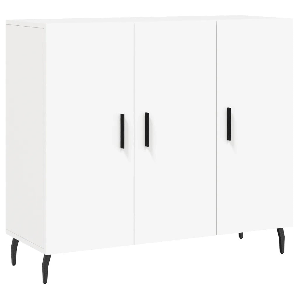 Credenza-Buffet-Armadio da cucina Bianca 90x34x80 cm in Legno Multistrato 717381