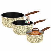 Akitaink Tris Casseruole Pastella 16 18 20 Vetro