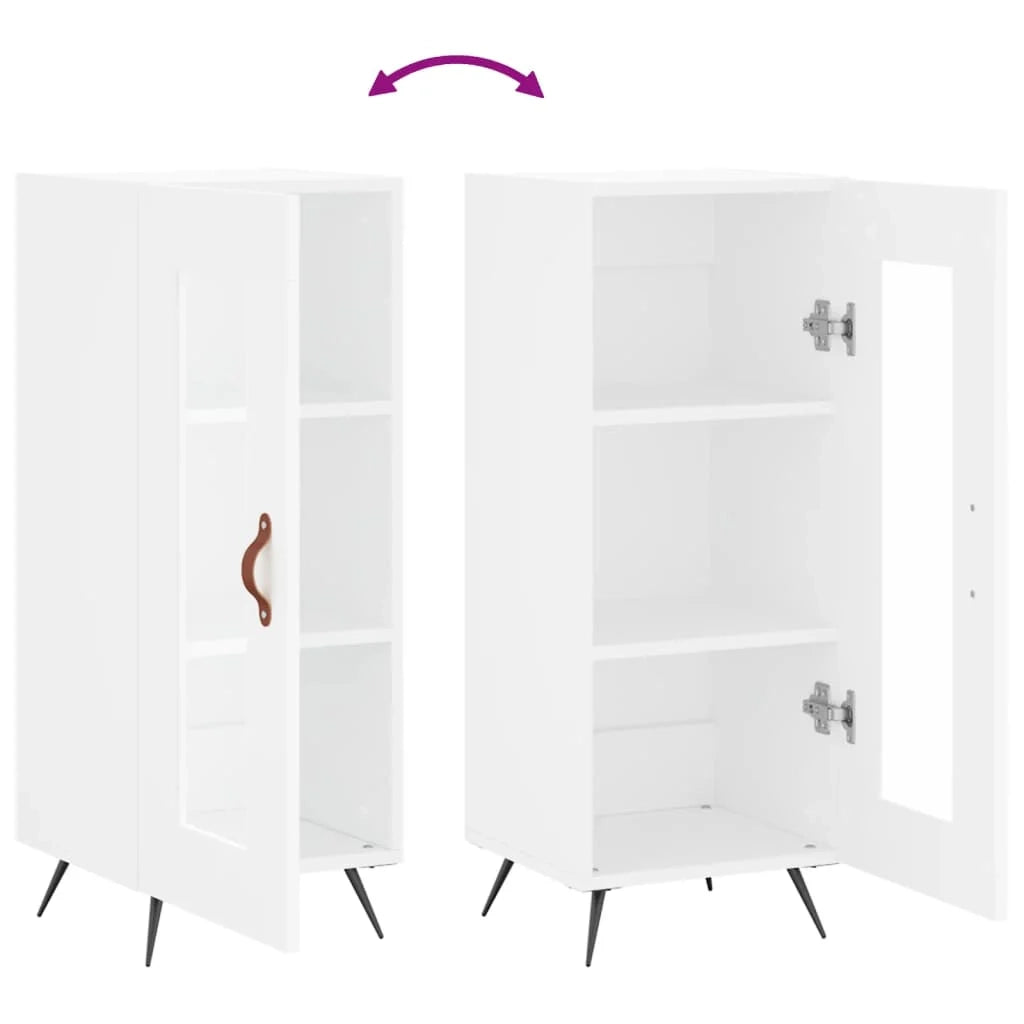 Buffet credenza cassettiera armadio mobile contenitore organizer per cucina soggiorno salotto 34,5 x 34 x 90 cm legno ingegnerizzato bianco 02_0030283
