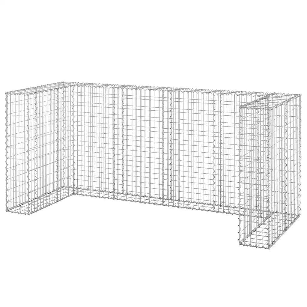 Gabbione per Bidoni in Acciaio Zincato 254x100x110 cm CFW6352575