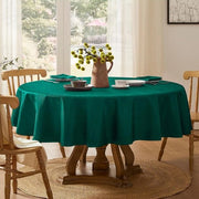 Tavolo di Natale con Telaio Circolare Verde 140cm Impermeabile e Lavabile