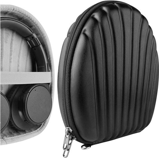 Compatibile con Sony WH-CH720N WH1000XM5 | Custodia rigida da viaggio sostitutiva | Porta cavi | SeaShell nero