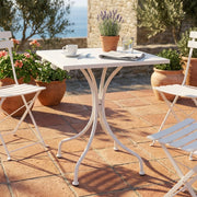 Tavolo da Giardino in Acciaio cm 60x60x172 - LUCKY