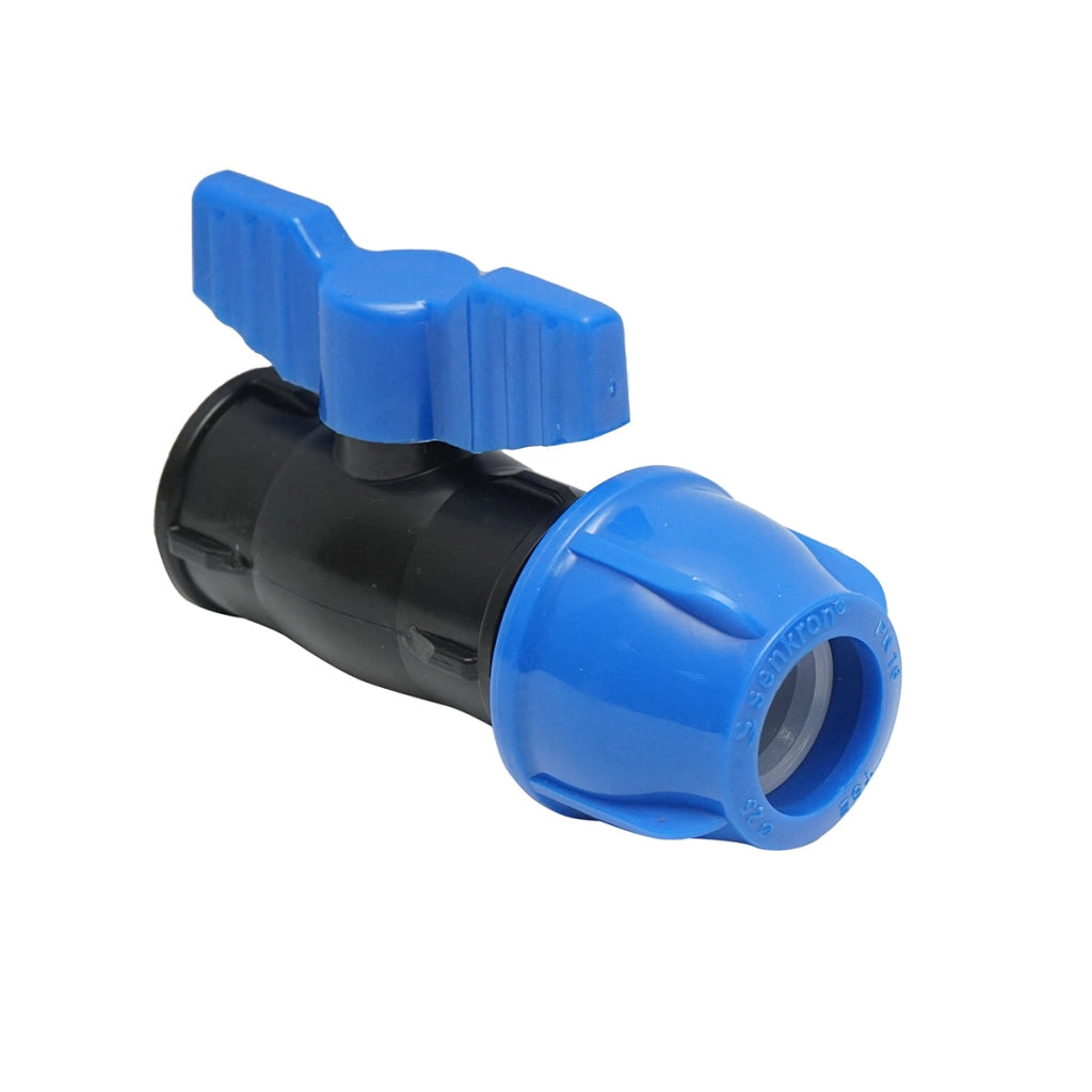Rubinetto a giunto di compressione con filettatura interna D25mmx3/4, PN16