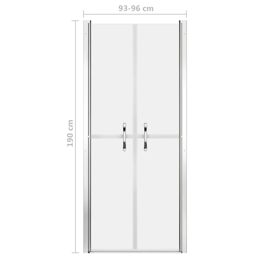 Porta doccia per bagno WC cabina doccia interno casa ESG 96x190 cm satinato 02_0002003