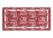Tappeto Passatoia Cucina Corsia Retro Antiscivolo Disegno Bangkok By Suardi - 55x280 - Rosso