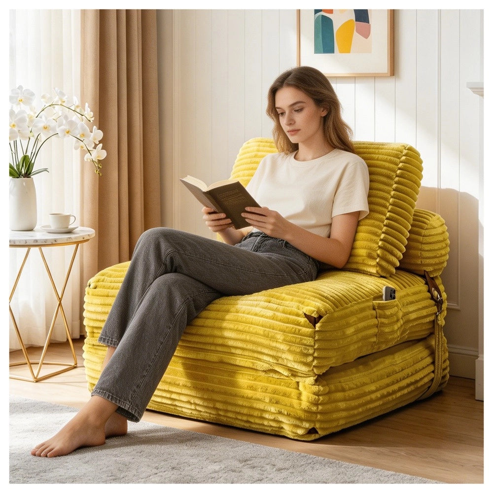 Poltrona Letto Pieghevole ¨C MINIMAL ¨C Futon Convertibile per Soggiorno e Camera