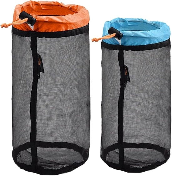 Zaino da Pranzo Portatile 2 in 1 con Tasca di Ripostiglio e Sacchetto per Nastro di Cucitura per Campeggio - Nero