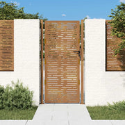 Cancello da giardino 100x175 cm in acciaio Corten design quadrato 153200