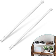 Manubrio estensibile per tende senza perforazione - 40-70 cm - Bianco