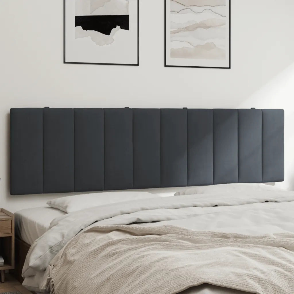 Cuscino Testiera Hanko Grigio Scuro 183 cm in Velluto 374688