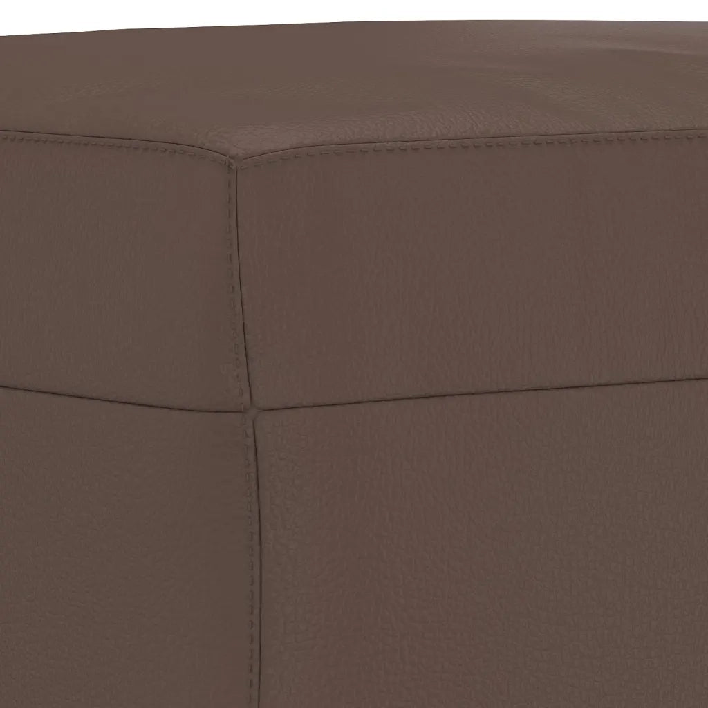 Poggiapiedi Marrone 70x55x41 cm in Similpelle