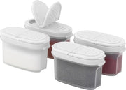Set di contenitori per erbe premium con stroilatori per erbe in grandi e piccoli contenitori di plastica BPA-free con chiusura aereazione per la cucina
