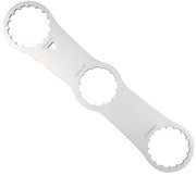 Cassetta di Assi Universale - Kit di Fissaggio per Bicicletta - Acciaio Inossidabile - Chiave di Installazione - Adatto per 39-52 mm - Design di Alta Resistenza
