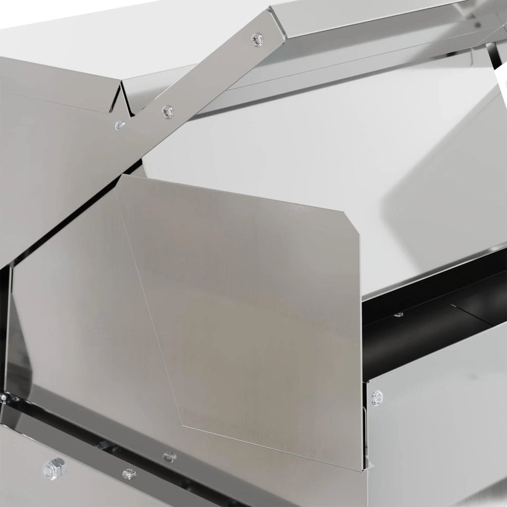 Mangiatore a Pedale per Pollo Argento 50 x 40 x 29 cm CFW5026206