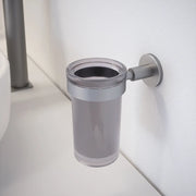 Porta spazzolino a muro nickel spazzolato | Satin