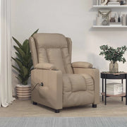 Divano Sedia-Poltrona Reclinabile Elettrica Cappuccino in Similpelle 749399