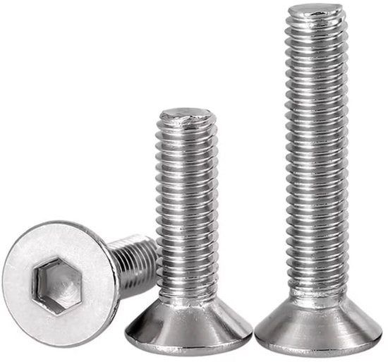 Viti a innesto interno A2 - M8x40mm - 10 pezzi - Componenti di fissaggio - Lato interno - Adatto a diverse applicazioni - Viti a testa rovesciata