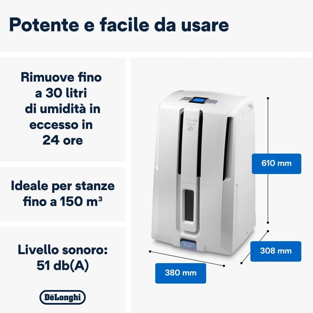 De’Longhi DD230P 7 L 51 dB 540 W Grigio