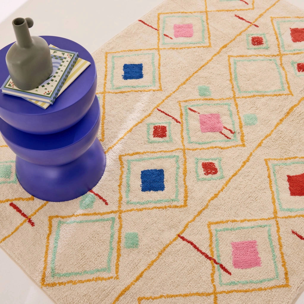 Tappeto da interno berbero multicolore, 120x170cm, multicolore