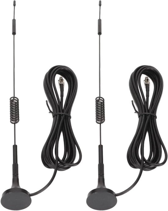 2 Pezzi Antenna 4G LTE TS9 8dBi Alta Gittata Omniidirezionale - Installazione Facile per Hotspot E8372 E589 E5787