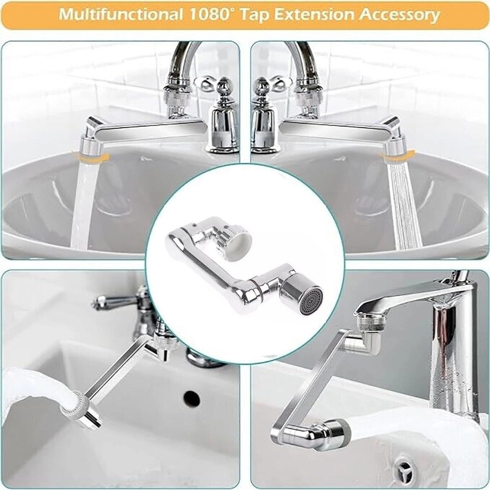 RUBINETTO PROLUNGA LAVABO ROMPIGETTO AREATORE BAGNO ROTANTE BRACCIO GIREVOLE 180