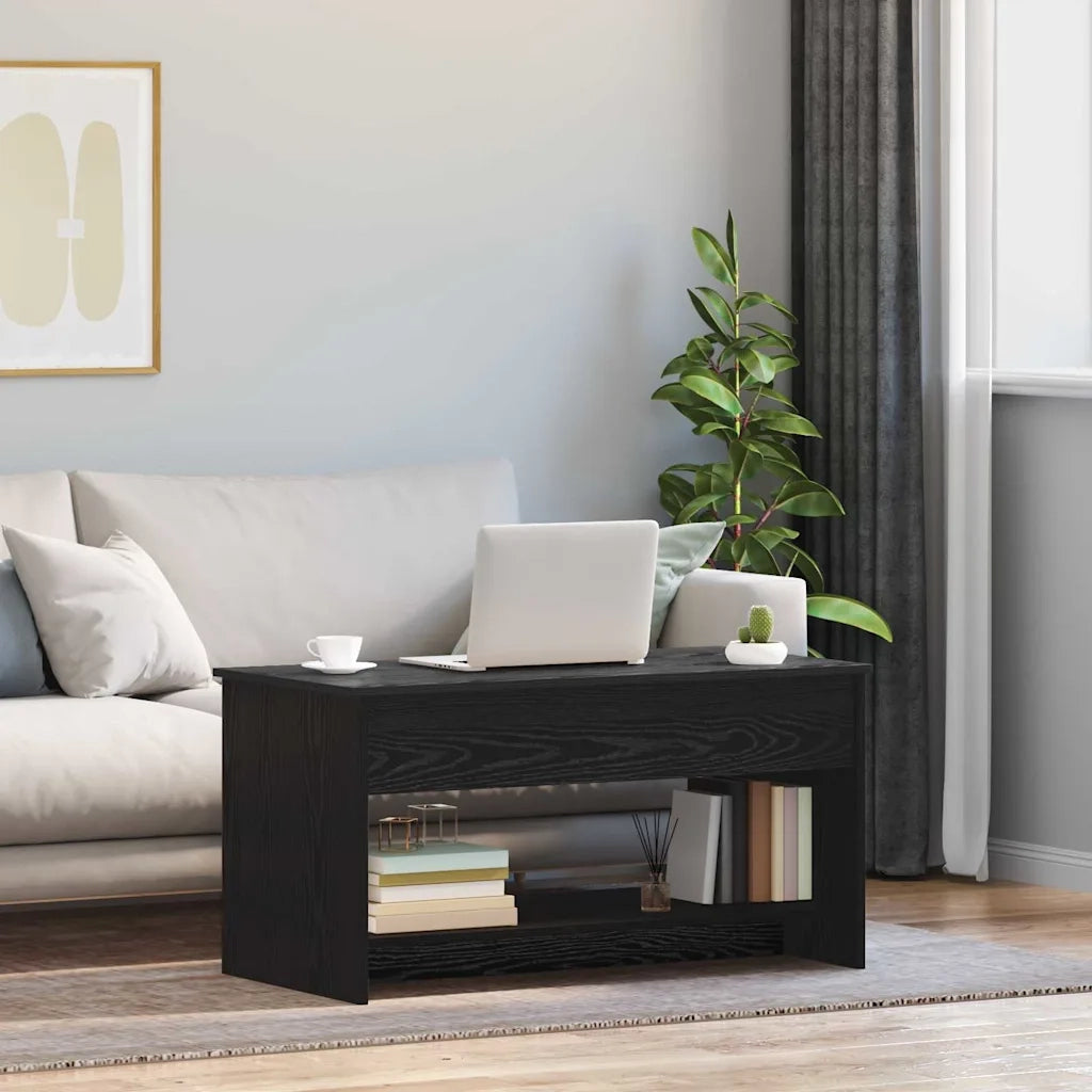 Tavolino da salotto Rovere Nero 80 x 50,5 x 41,5 cm 879452