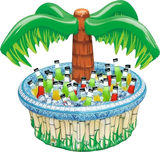 Palmiera opzionabile da 71 cm, decorazione da festa con tema di spiaggia, offerta da festa per il party in piscina, festa hawaiana e luau.