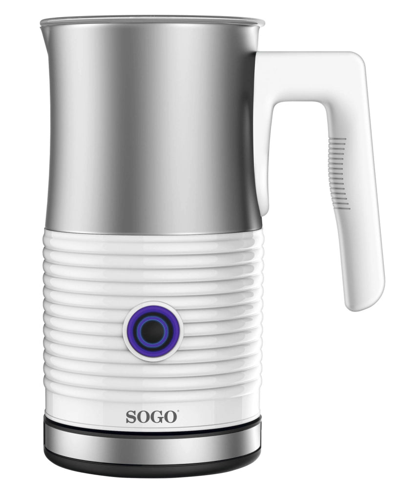 Montalatte elettrico schiumalatte, doppio frullino intercambiabile, recipiente antiaderente 300ml, spegnimento automatico 500W - SOGO
