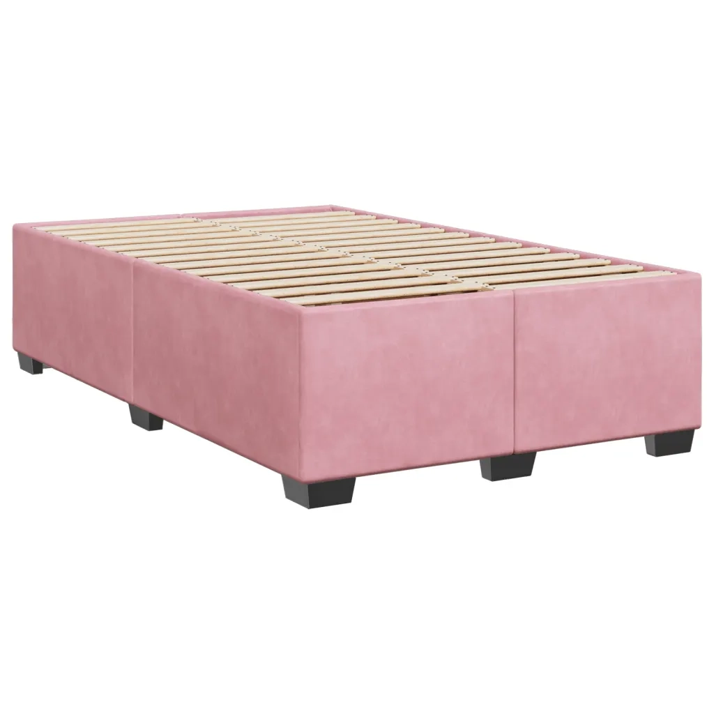 Giroletto senza Materasso Rosa 120x190 cm Velluto