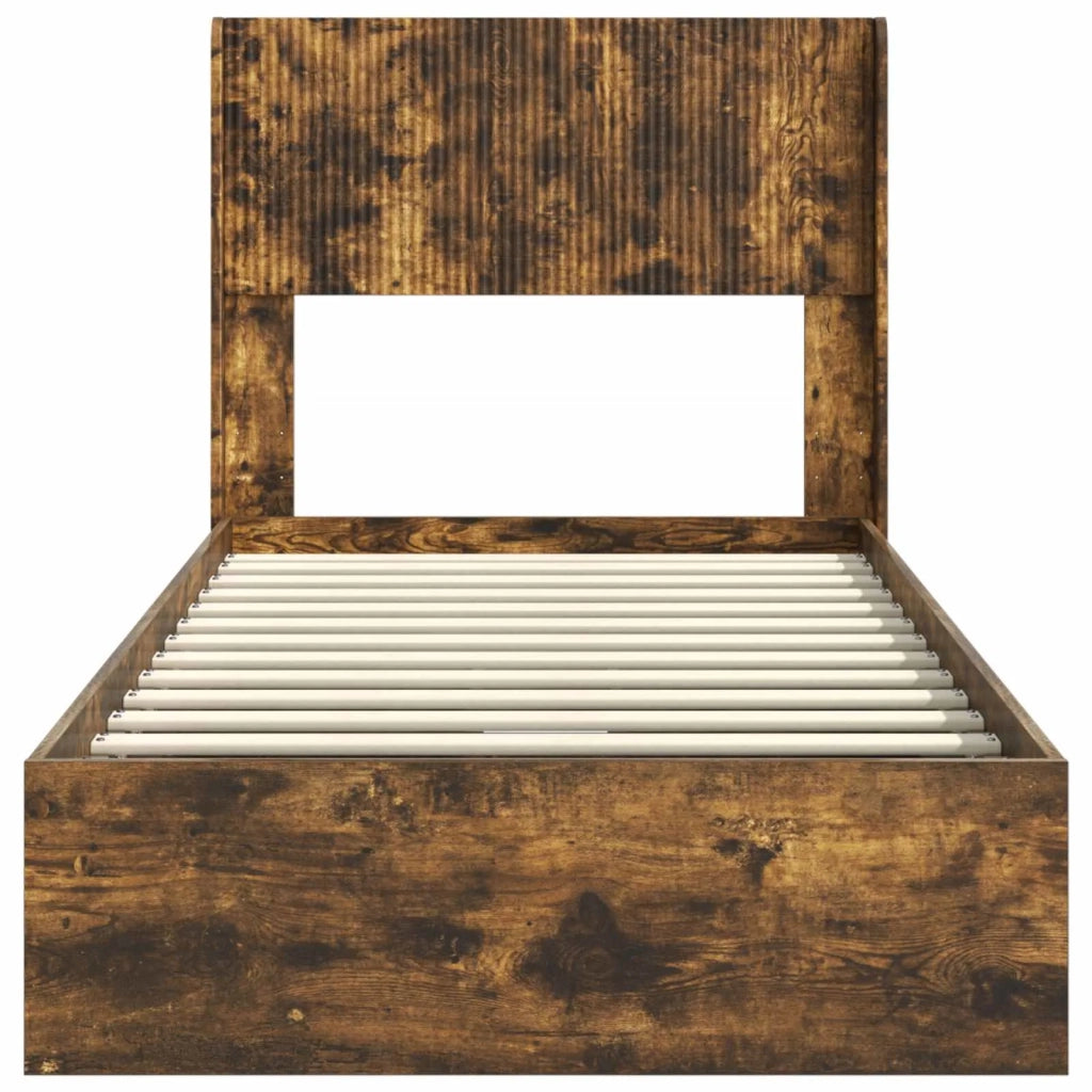 Struttura del letto con stoccaggio e testata 3 pcs-Giroletto con contenitore 442477