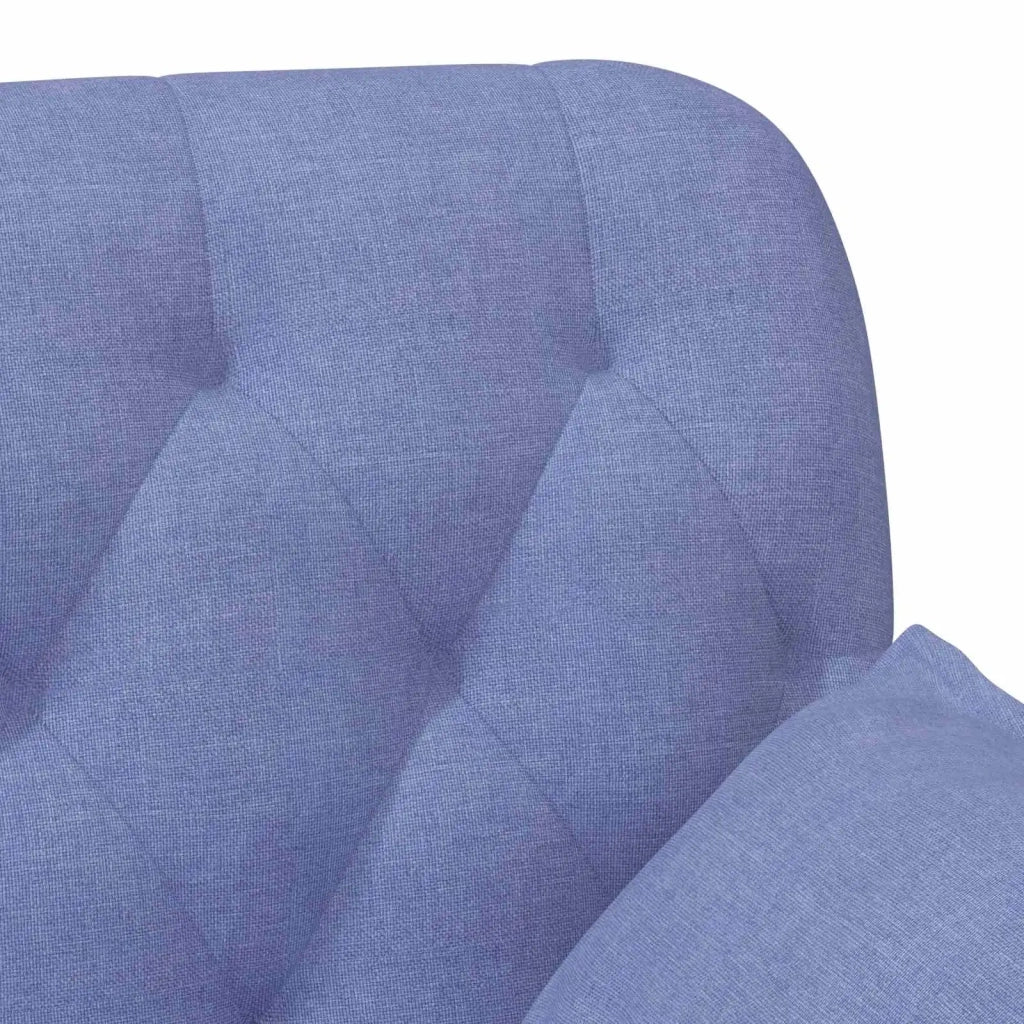 Loveseat con bottoni imbottiti Blu jeans 111 x 68 x 80 cm 42041808