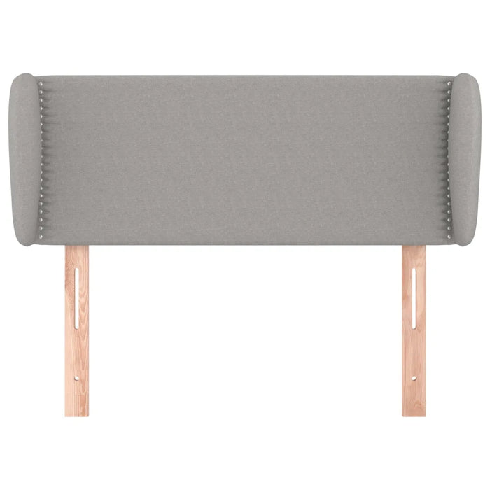 Testiera ad Orecchio Grigio Chiaro 103x23x78/88 cm in Tessuto