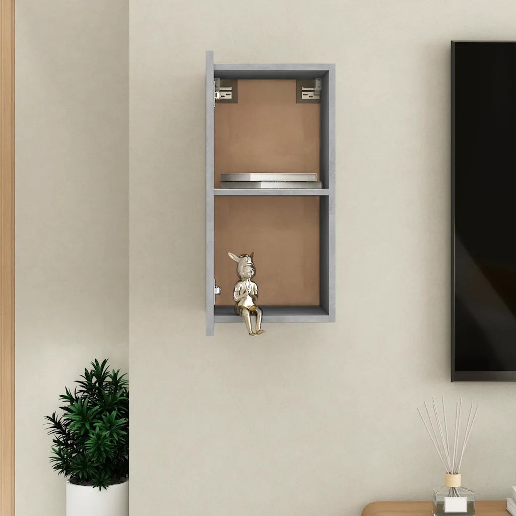 Mobile TV Grigio Cemento 30,5x30x60 cm in Truciolato