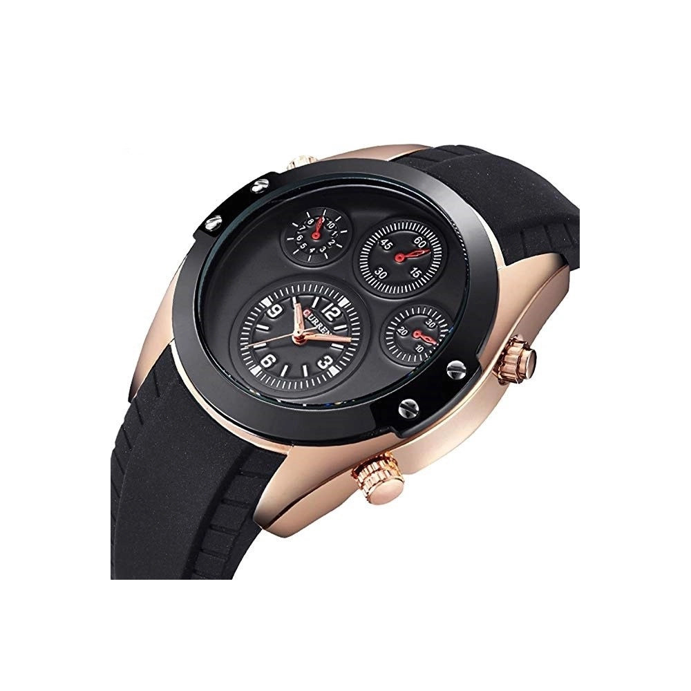 Trade Shop - Moda Unico Del Cruscotto Curren Polso Orologio Da Uomo Silicone Decor 8141 -