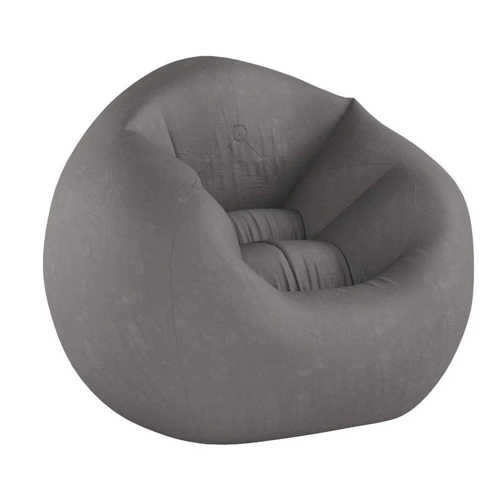 Trade Shop - Poltrona Sacco Gonfiabile 114 X 114 X 71cm Beanless Bag Portatile Floccato 68579 -