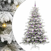 Albero di Natale | Decorazioni natalizie Artificiale con Rami Pieghevoli Bianco 210 cm