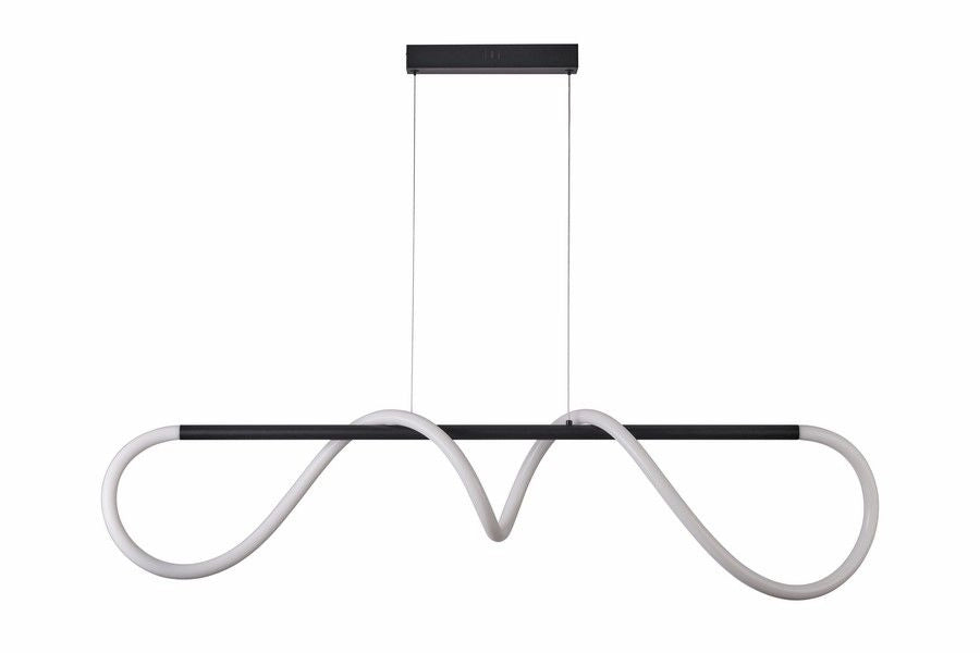 Lampada a sospensione Reality Savanah nera LED 28W 113cm