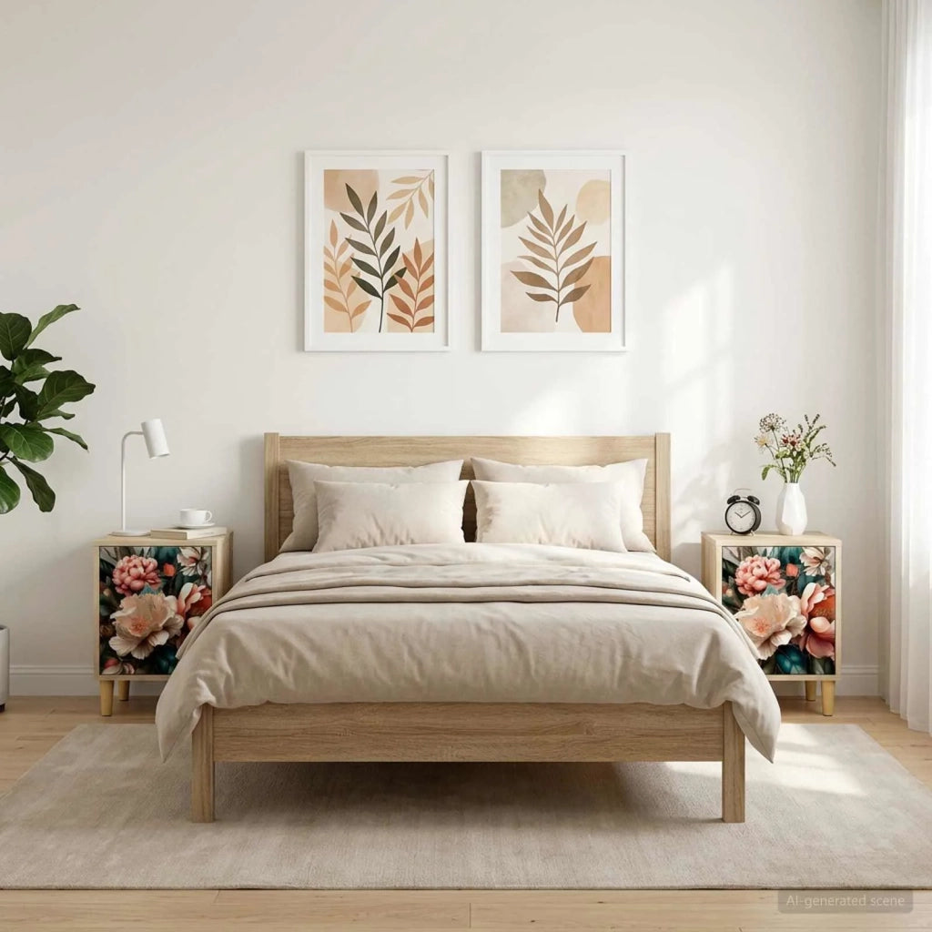 Armadio da Notte BORNE 2 pz Rovere Sonoma 36 x 33 x 50 cm 8007204