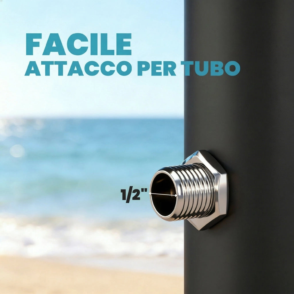 Doccia Solare Giardino 20L ¨C Zephmum ¨C Nera Antigelo