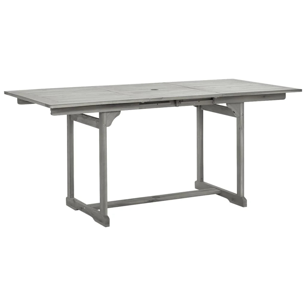 Set da pranzo da giardino 5 pezzi mobili da esterno legno massello di acacia 02_0013748