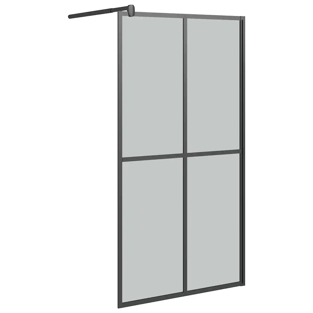 Cabina Doccia 100x195 cm Vetro Temperato Scuro CFW4888475