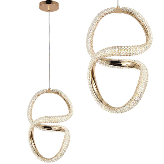 Lampada A Sospensione Led G077-3cpr Gold